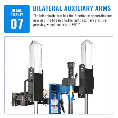 TCE Tire Changer Machine with Bead Blaster Rim Clamp 24" Set Item | Tire Changer Wheel Changers Machine - size: Tire Changer Machine with Bead Blaster Rim Clamp