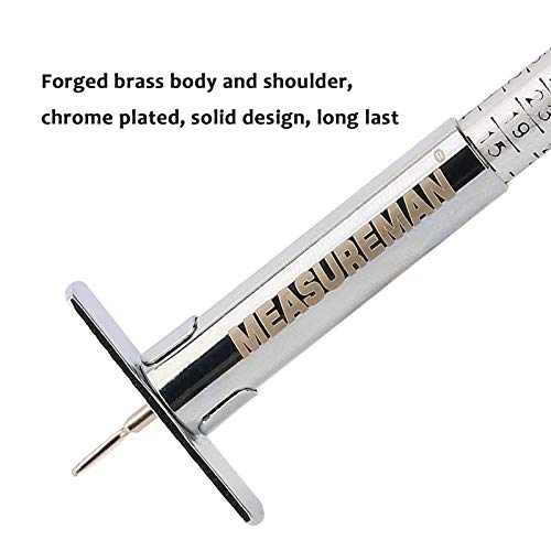 MEASUREMAN Solid Brass Body Tire Tread Depth Gauge, 0-32nd, Aluminum Slide (Pack of 2) - size: Aluminum Slide (Pack of 2)