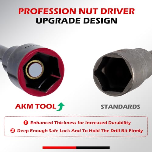 35PCS Magnetic Nut Driver Set, Nut Driver Set for Impact Drill, 1/4" Quick-Change Hex Shank | SAE & Metric | Cr-V Steel, Magnetic Screwdriver Bit W/Drill Bit Extension & Drill Bit Adapter - size: 35 PCS Magnetic Nut Driver Set
