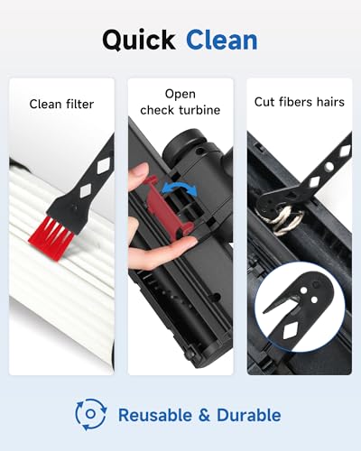 Turbo Brush Floor Attachment for Shop Vac Wet Dry Vacuum Cleaners, Universal Fit with 1-1/4" 1-3/8" 1-7/8" 2-1/2" Adapters, Black, 10.6 Inch Wide