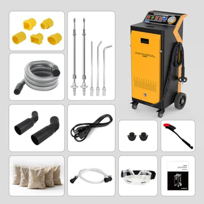 Walnut Blaster, with 23 Pcs Adapters & 5KG Walnut Blaster Kit for Carbon Cleaning, Dual-Mode Automotive Combustion Chamber Intake Valves & Manifold De-Carbon Cleaning Machine, 1400W - size: 1400W Walnut Blaster