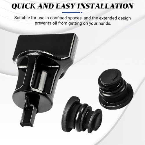 7PCS Car Engine Oil Drain Plug with Oil Drain Plug Removal Tool, No Leak Oil Drain Plug Repair Kit OEM 06L103801 Compatible with Volkswagen 1.8L 2.0L Petrol Audi Seat Golf Passat Tiguan