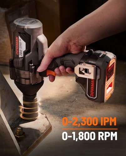 Brushless Impact Wrench, 20V Cordless 3/4'' Impact Gun, 1650 Ft-lbs (2200 Nm) High Torque, 5 Modes, 4.0Ah Battery Powered Heavy-Duty Wrench for Lug Nuts, Truck, Tractor & Industrial Use-TITANCE X9