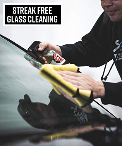 Adam's Polishes Glass Cleaner - Car Window Cleaner | Car Wash All-Natural Streak Free Formula for Car Cleaning | Safe On Tinted & Non-Tinted Glass | Won’t Strip Car Wax or Paint Protection - size: 640 fl. oz (5 Gallon)