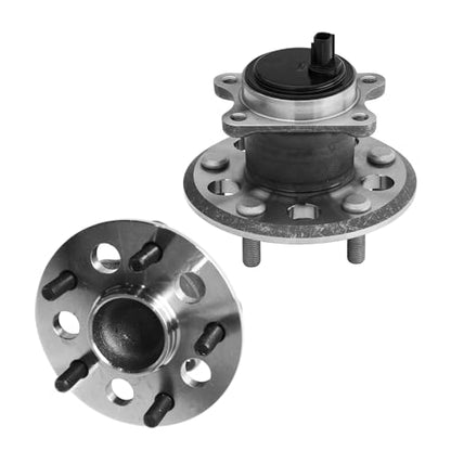 Detroit Axle - 2 Rear Wheel Bearing and Hubs Assembly for Toyota Camry 2012-2017/ Avalon 2013-2018, 5-Lug w/ABS Rear Left Driver Side, 2014 2015 2016 Wheel Bearing and Hubs Assembly Replacement - style: 512454_512455/Pair