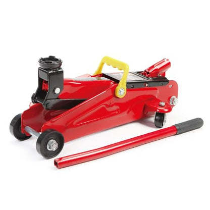 BIG RED 2 Ton Hydraulic Floor Jack, Low Profile Trolley Service Jack with 5.2"-13.3" Lifting Range, Heavy Duty Steel Car Jack for Sport Vehicle, Cars, Red - size: 2 ton
