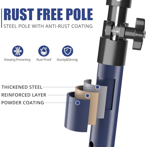XINQIAO Cabinet Jacks for Installing Cabinets, Heavy Duty Third Hand Tools Adjustable Support Pole from 49.2 in to 114.2 in, 4 PCS - size: 49.2"-114.2" 4PC