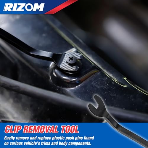 Rizom 6-Piece Fuel Line Pliers Set, Hose Clamp Pliers, Hose Removal Pliers, 30 Degree Disconnect Tool, 9 Inch Fuel Filter Caliper Set for Auto Maintenance