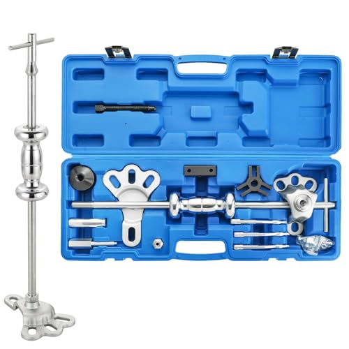 NYXOVA 19PCS Slide Hammer Puller Set, 9-Way Axle Bearing Puller Remover Kit, Rear Wheel Axle Bearing Remover & Dent Hub Gear Puller Tool