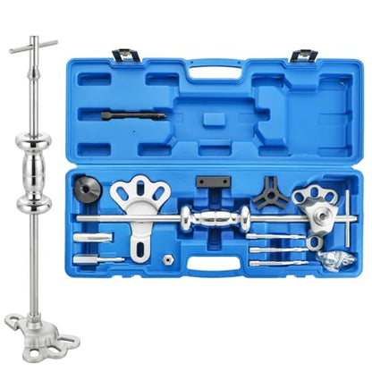 NYXOVA 19PCS Slide Hammer Puller Set, 9-Way Axle Bearing Puller Remover Kit, Rear Wheel Axle Bearing Remover & Dent Hub Gear Puller Tool
