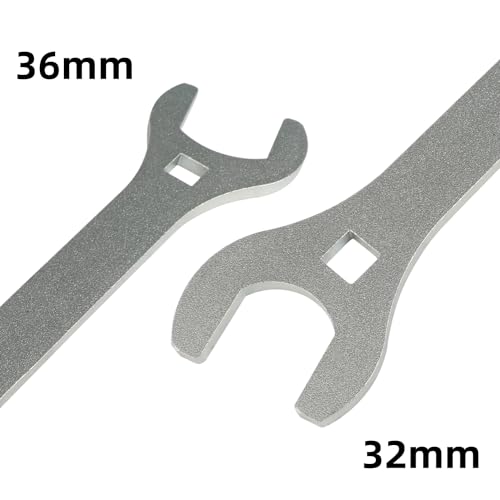 DPTOOL 32mm 36mm Automotive Fan Clutch Nut Wrench Water Pump Pulley Holder | Water Pump Pulley Removal Tool Compatible with BMW Replace 115030 115050 3312 - size: 32mm 36mm