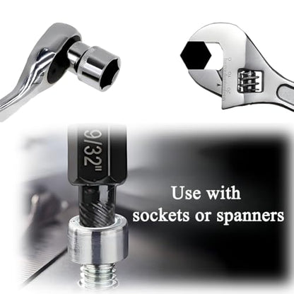 10PCS Damaged Screw Extractor Set, Easy Out Bolt Extractor Kit Heavy Duty Hex Head Bolt Extractor Set for Removing Broken Studs, Bolts and Screws
