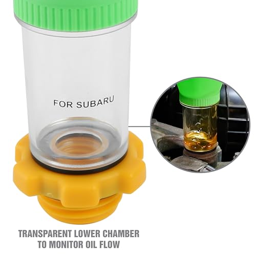 OEMTOOLS 87023 Subaru Oil Funnel, No Spill Oil Funnel Kit, Transparent Chamber, Plastic, Fits Subaru Engines, Funnels for Automotive Use - size: Funnel for Subaru