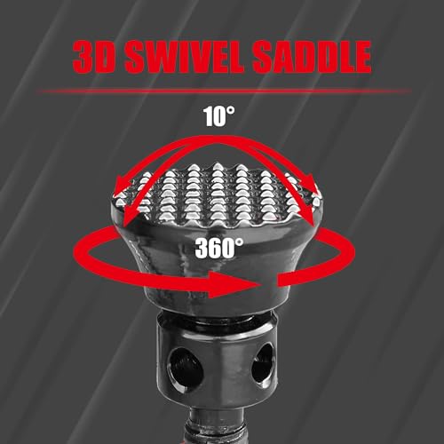 Jack Boss 5 Ton (10,000 LBs) Professional Car Support Screw Jack for House Construction Bridge Stabilization, Red - size: 5 TON