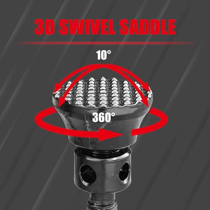 Jack Boss 5 Ton (10,000 LBs) Professional Car Support Screw Jack for House Construction Bridge Stabilization, Red - size: 5 TON