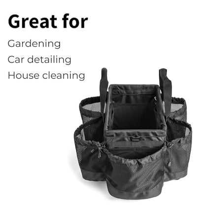 Pro Caddy for House Cleaning, Auto Detailing, Bike Detailing, Cleaning Supplies and Tools, Jet Black