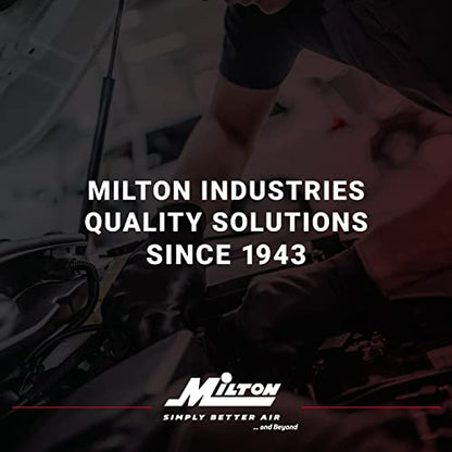 Milton 553 Heavy-Duty Truck Tire Inflator with Pressure Gauge, 5' Hose Dual Lock-on Air Chuck, Made in USA (OSHA Compliant) 10-160 PSI