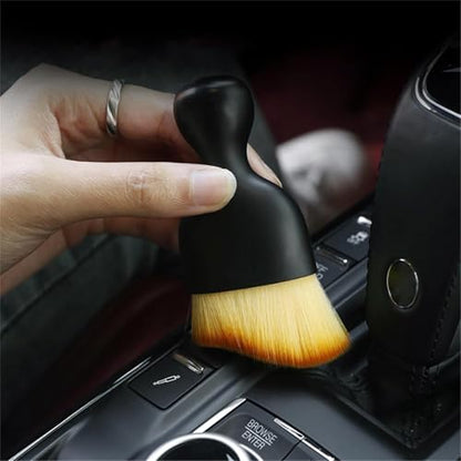 Car Interior Detailing Brush Set, 2PCS Soft Bristle Car Interior Cleaning Brush for Dashboard, Air Vent & Screens, Scratch-Free Car Dust Brush for Auto Detailing
