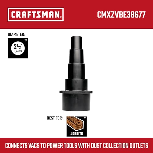 CRAFTSMAN CMXZVBE38677 2-1/2 in. Universal Tool Adapter Vacuum Attachment - size: Universal Tool Adapter