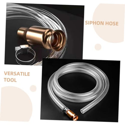 Siphon Hose Transfer Pump Siphon Tube for Oil and Water Multi-purpose Manual Fluid Extractor Buckle for Easy Use