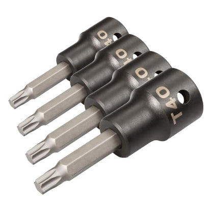 TEKTON 1/2 Inch Drive x T40 Torx Impact Bit Socket | SIB24240 (Pack of 4) - size: T40 (Pack of 4)