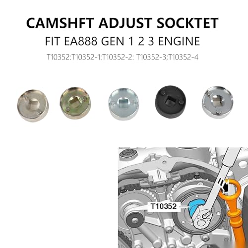 DPTOOL 2006-2018 EA888 1.8 2.0 TSi TFSi Camshaft Crankshaft Engine Timing Tool Replace for Volkswagen Compatible with Audi VW T10352 T10355 T40271 T10368 T40267 T40266 T40267 T10060A T40011 - size: 21PC Large Kit
