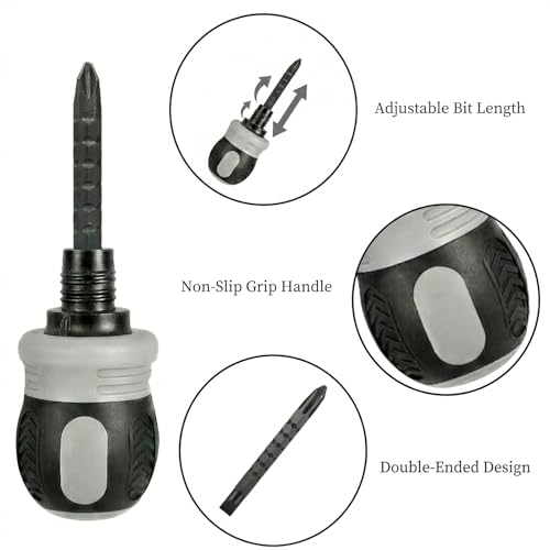 Tire Repair Kit, 60PCS Rubber Tire Repair Plugs, 3-in-1 Ratchet Tool | With Screwdriver, Needle Nose Pliers & EVA Storage Case, Tubeless Emergency Repair Kit for Car, Motorcycle, SUV & Truck
