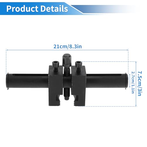 Adjustable Crankshaft Pulley Removal Tool 40mm-165mm, Universal Ribbed Auxiliary Drive Belt Pulley Remover Tool, Harmonic Balancer Puller for A/C Units Water & Power Steering Pumps