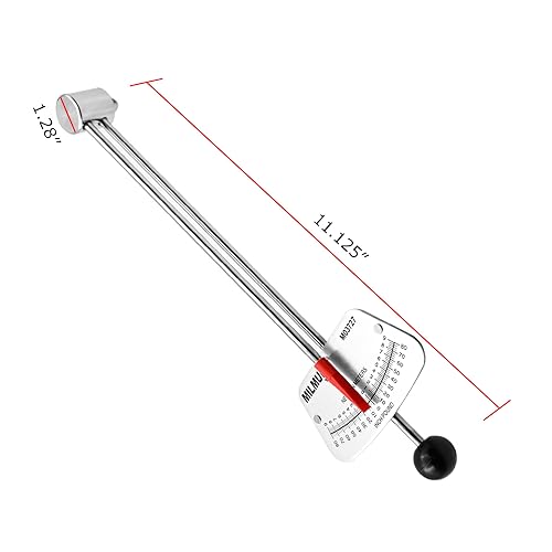 MILMUMU 1/4" Drive Beam Torque Wrench Precision Instrument | Compatible with SAE and MM Bicycle and Automotive Wrench -0-80 Inch-Pounds, 0-9 Newton Meters