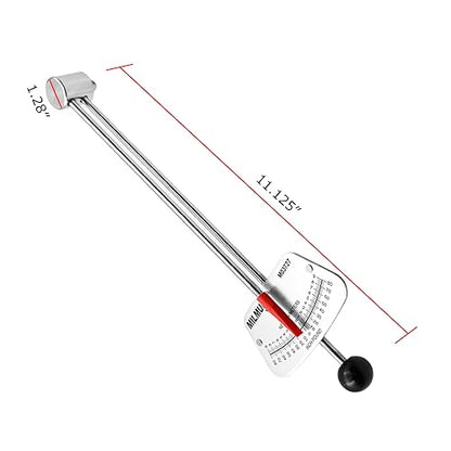 MILMUMU 1/4" Drive Beam Torque Wrench Precision Instrument | Compatible with SAE and MM Bicycle and Automotive Wrench -0-80 Inch-Pounds, 0-9 Newton Meters