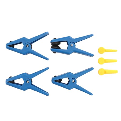OUKENS 7PCS Fluid Line Stoppers Set, Hose Clamp Pliers, with 3 Plugs Brake Hose Line Clamp, Fluid Stop Clamp Set for Brake Line Fuel Rail Hose A C Line and Banjo Fitting