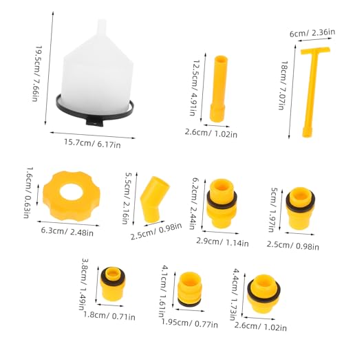 ULTECHNOVO 1set Precision Coolant Funnel Kit Automotive Radiator Filling Tool Set Spill Design for Easy Coolant Maintenance Fit for Cars Boats