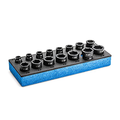 Capri Tools Stubby Impact Socket Set (3/8" Drive/Metric Set) - size: 3/8" Drive / Metric Set