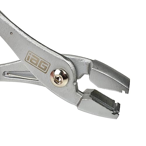 IAG Multi-Directional Hose Clamp Pliers, Fuel Line & Radiator Hose Tool | Swivel jaws reach clamps from any angle, made for spring & constant tension clamps, fuel/coolant/radiator hoses, no slip