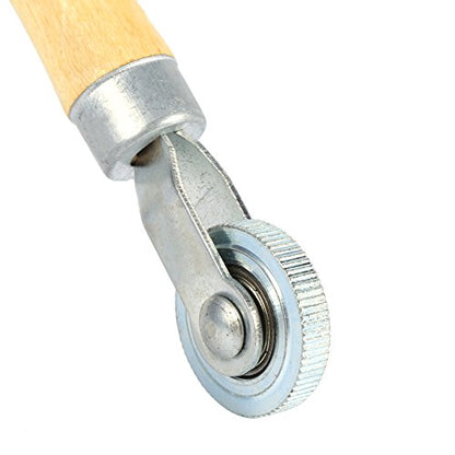 Tire Patch Kit, Wooden Handle Repair Tube Stitch Puncture Patch for Glue Tread Sidewall Repair (1.57" Diameter)