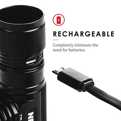 NEBO Transcend Rechargeable Headlamp | 1000 Lumens, 5 Light Modes, Detachable Magnetic Work Light, Water Resistant, Bright LED Headlight for Hiking & Camping, Includes USB Charging Cable - style: 1000 Lumen
