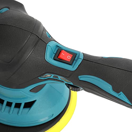 Cordless Dual Action Polisher Buffer for Car, 12V Furniture Electric Polishing Waxer Machine Kit, Random Orbit Sander, 2500-5000 RPM 6 Variable Speeds with 2 x 2Ah Batteries, Gloves, Apron