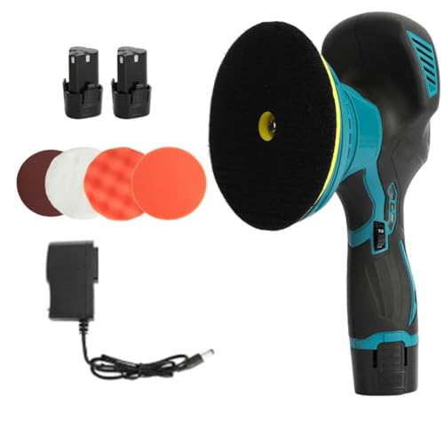 Cordless Car Buffer Polisher Kit , Portable Dual Action Polisher for Car Detailing Waxing Polishing Scratch Removing Scratch Removing