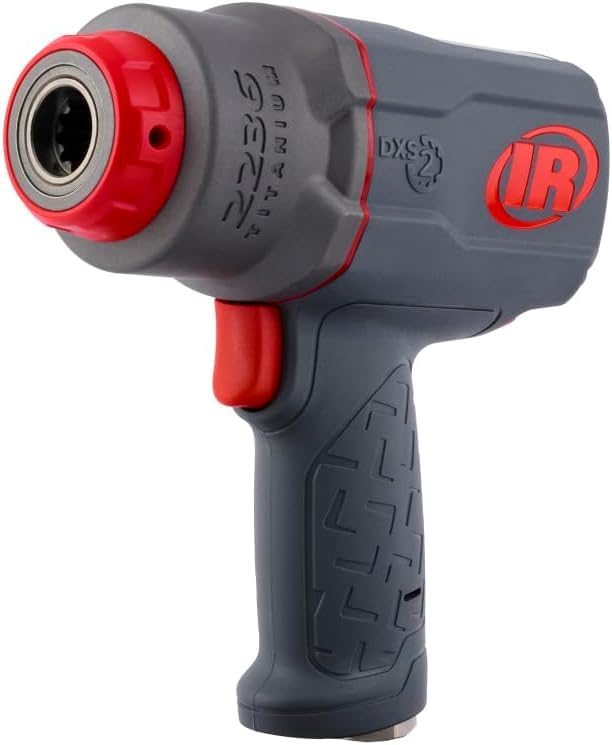 Ingersoll Rand 2236QTiMAX DXS2 1/2" Drive Air Impact Wrench with Up to 1,500 Ft-Lbs Torque Output, Gray - size: Standard Anvil (Single Unit), style: 2236 DXS2, Standard Anvil