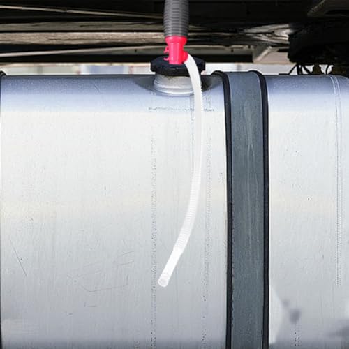 jojofuny 2 Pcs Manual Siphon Pump Kit for Automotive Fluid Transfer Leak Resistant Plastic Oil Pump with Comfortable Grip for Easy Oil and Gasoline Extraction