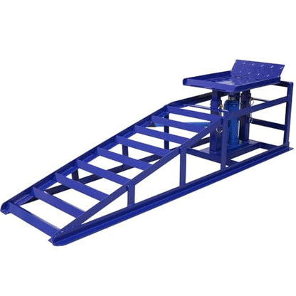 Auto Car Truck Service Ramps Lifts, 5 Ton Low Profile Hydraulic Car Ramps, Heavy Duty Hydraulic Vehicle Ramps Lift Ramp, Portable Car Ramps for Home Garage, Vehicle Auto Garage Repair,Black - color: Black