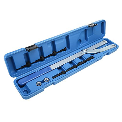 8MILELAKE Universal Camshaft Pulley & Fan Clutch Removal Holder Set, Pulley Holder Spread Interchangeable Pin Fan Clutch Tool Set