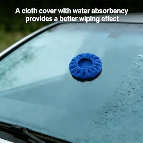 Car Care Microfiber Cloths for Windshield Cleaner,7 PCS Microfiber Cloths for Inside Windshield Cleaning Tool Pads,Clean Replacement Accessories (Blue) - color: Blue