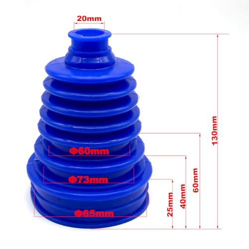 Small Shaft Universal CV Boot Kit,Upgrade Thick Silicone Blue - color: Blue