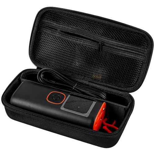 Portable Air Compressor Storage Box - Universal Case Compatible with MODARI/Skight/LOLSSA/Teffim/Hafuloky/Frarome/ILTIDE Tire Inflators, Car Air Pump Organizer for Air Tubes & Accessories (Box Only) - color: Black+black Zipper2