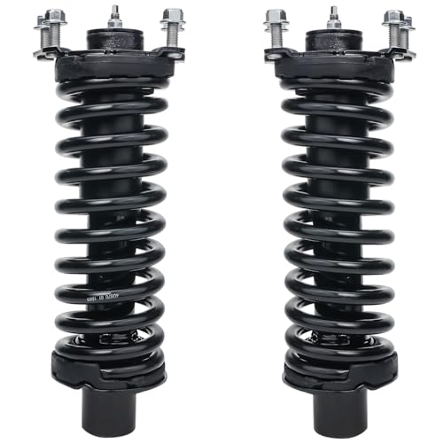 Detroit Axle - Front Struts Kit for Jeep 2008-2012 Liberty 2007-2011 Dodge Nitro 2 Struts with Coil Spring Assembly 2 Upper Control Arms with Ball Joints 2009 2010 Replacement Suspension Kit - size: 4CQ42853/ Big strut kit