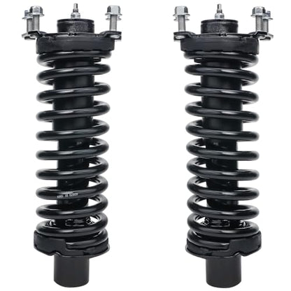 Detroit Axle - Front Struts Kit for Jeep 2008-2012 Liberty 2007-2011 Dodge Nitro 2 Struts with Coil Spring Assembly 2 Upper Control Arms with Ball Joints 2009 2010 Replacement Suspension Kit - size: 4CQ42853/ Big strut kit