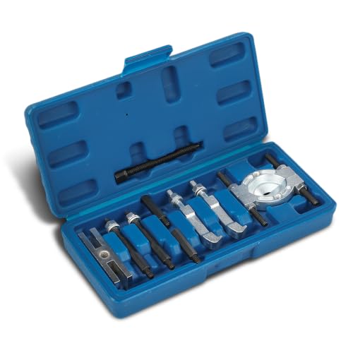 GRAND ORANGE Mini 9PCS Bearing Puller Separator Set 30-50mm | 45 Steel Gear Pulley Removal Tool Kit Fit Removing Bearings Gears Wheels from Shaft