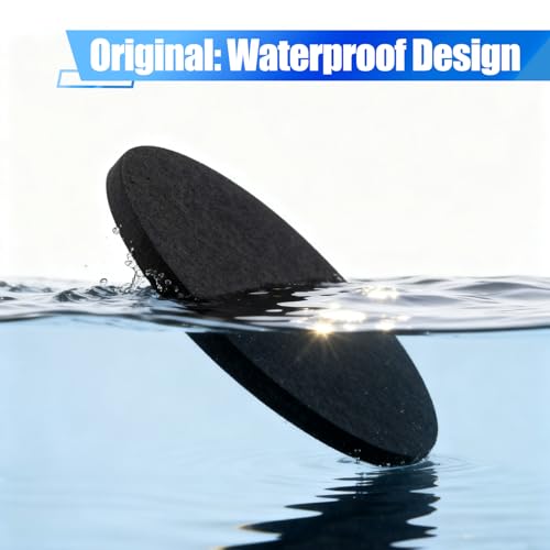 6 Pack Oil Drain Splash Pad 15 inch Round Drain Pan, Black | Splash Pad for Oil Car Changing Oil Transmission Drains Pan Oil Change Pans Oil Mat for Automotive Repair and Technicians