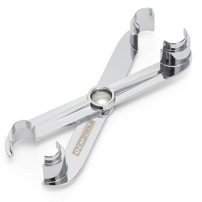 OEMTOOLS 24688 Transmission Line Disconnect Tool, Quickly Removes 3/8" and 1/2" Oil Cooler Lines, Step Design for Ford and Cadillac Vehicles, Durable Metal Construction - style: Transmission Oil Cooler Line Scissors